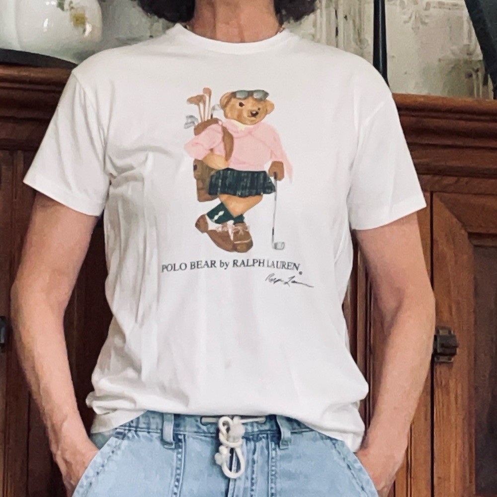 90s Ralph Lauren Ladies Polo Bear Golf Tee